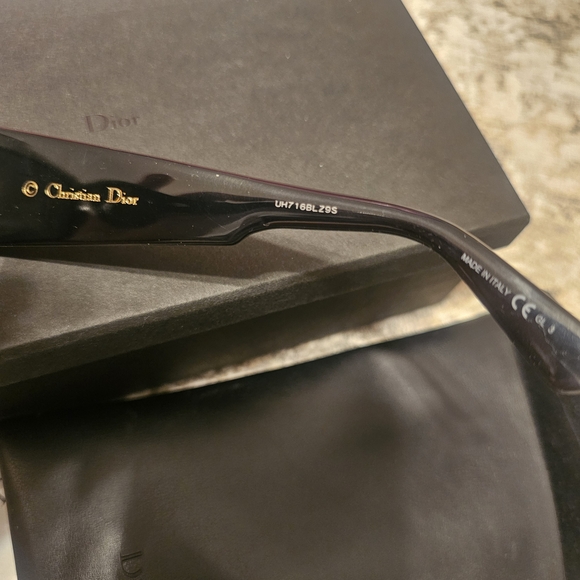 Christian DiorLady Studs Women's Black Round Sunglasses - Picture 7 of 9